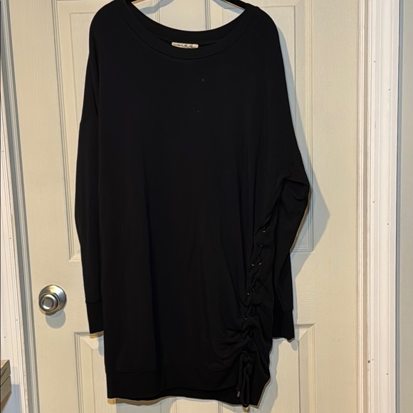Express One Eleven Black Sweater Dress with Tie Size Medium - Picture 7 of 12
